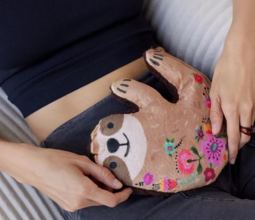 Natural Life Sloth Sherpa Cooling and Heating Microwavable Heating Pad